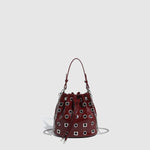 Load image into Gallery viewer, Punk Chain Bucket Bag Riveted Drawstring Shoulder S5P824