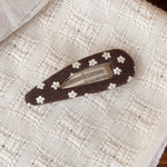 Load image into Gallery viewer, Womens Floral Teardrop Fabric Hair Clip N6K028