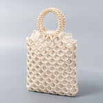 Load image into Gallery viewer, Handwoven Maple Hollow Bead Tote Beach Women S5P967