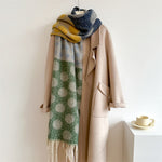 Load image into Gallery viewer, Polka Dot Faux Wool Wrap M5A242
