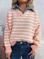 Load image into Gallery viewer, Denim False V Sweater Mid Heavy Options N5A215