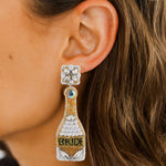 Load image into Gallery viewer, Hand Woven Glass Seed Bead Dangle Earrings S5P217
