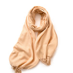Load image into Gallery viewer, Imitation Cashmere Solid Scarf Shawl Fringe Women N6H228