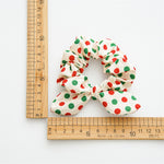 Load image into Gallery viewer, Christmas Polka Dot Plaid Bunny Ear Scrunchie N6K005
