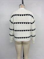 Load image into Gallery viewer, Heart Sweet Pullover Women Red White Casual N5A812