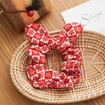 Load image into Gallery viewer, Christmas Style Scrunchy Hair Tie With Bow S5P637