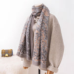 Load image into Gallery viewer, Ethnic Print Faux Cashmere Wrap M5A157