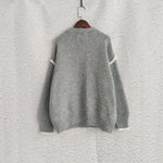 Load image into Gallery viewer, Color Block Loose Fit Sweater Women Oversized N5A836