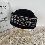 Load image into Gallery viewer, Fair Isle Jacquard Knit Pillbox Hat Women N6G212