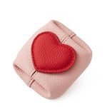 Load image into Gallery viewer, Top Grain Leather Heart Coin Purse Women Portable S5P935