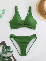 Load image into Gallery viewer, Solid Color Bikini Swimsuit Set Women N6C286