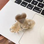 Load image into Gallery viewer, Acetate Heart Med Shark Clip Multi Color Women S5P959