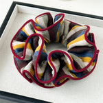 Load image into Gallery viewer, Brown Stripe Knit Scrunchy Women S5P823