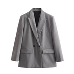 Load image into Gallery viewer, Double Breasted Blazer Women Multiple Colors N5A414
