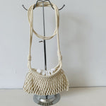 Load image into Gallery viewer, Cotton Mesh Drawstring Mini Beach Crossbody Bag N6F145