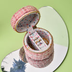 Load image into Gallery viewer, Round Travel Jewelry Box Anti Tarnish Organizer S5P867