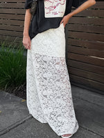 Load image into Gallery viewer, Sexy Lace Sheer High Waist A-Line Skirt N6D012