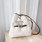 Load image into Gallery viewer, Faux Mink Fur Bucket Bag Women Sleeveless Vest Style S5P747