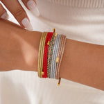 Load image into Gallery viewer, Womens Geometric Ribbon Magnetic Bracelet N6K144