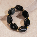 Load image into Gallery viewer, Acrylic Irregular Oval Bracelet Statement Artistic N6F080