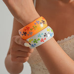 Load image into Gallery viewer, Womens Cross Print Acrylic Bracelet N6K140