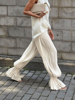 Load image into Gallery viewer, Bubble Cuff Pants Women Elegant Wide Leg Trousers N6F044