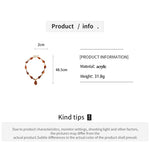 Load image into Gallery viewer, Womens Vintage Color Block Pea Beaded Acrylic Necklace N6K189