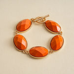 Load image into Gallery viewer, Womens Vintage Marbled Oval Resin Bracelet N6K134