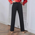 Load image into Gallery viewer, Womens Woven Straight Leg Trousers Dark Gray N5A500