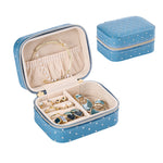 Load image into Gallery viewer, Mini Leather Jewelry Box Travel Portable Organizer S5P692
