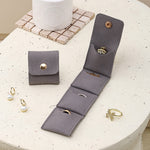 Load image into Gallery viewer, Mini Leather Travel Jewelry Pouch Multi Compartment S5P402