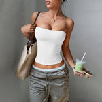 Load image into Gallery viewer, Fitted Solid Color Tube Top Women N6D202