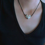 Load image into Gallery viewer, Wax Cord Adjustable Heart Pendant Necklace N6B186
