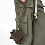 Load image into Gallery viewer, Suede Finished PU Neck Pouch Compact Organizer S5P278