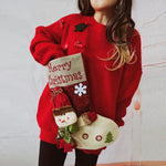 Load image into Gallery viewer, Christmas Thickened Giant Stocking Snowman Sweater N5A654