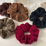 Load image into Gallery viewer, Wool-like Elastic Scrunchy Tweed Ponytail Hair Tie S5P782