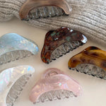 Load image into Gallery viewer, Retro Color Block Acetate Shark Clip Women Elegant S5P900