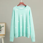 Load image into Gallery viewer, Love Print Knit Sweater Women Multiple Colors N5A533