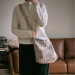 Load image into Gallery viewer, Colorful Knit Woven Shoulder Bag Women S5P707