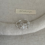 Load image into Gallery viewer, Textured Hollow Flower Pearl Ring Women Fashion N6H167
