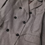 Load image into Gallery viewer, Grey Double Breasted Blazer Casual Versatile Style N5A781