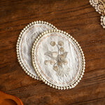 Load image into Gallery viewer, Lily of the Valley Lace Coaster Embroidery Cotton N6G030