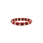 Load image into Gallery viewer, Semi Circle Bead Bangle Alloy Vitreous Enamel S5P266