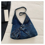 Load image into Gallery viewer, Women's Large Denim Tote Shoulder Handbag N6J201