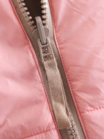 Load image into Gallery viewer, Pink Stand Collar Reversible Sleeveless Vest Women N5A736