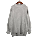 Load image into Gallery viewer, High Neck Side Slit Sweater Women Chunky Knit Casual N5A843
