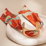 Load image into Gallery viewer, Ribbon Bangle Alloy Electroplated Pierced Openwork S5P096