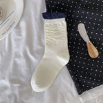 Load image into Gallery viewer, Button Polka Dot Bow Socks Women Style M5A009
