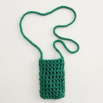 Load image into Gallery viewer, Hand Knit Mesh Crossbody Phone Pouch Cotton Polyester S5P302