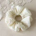 Load image into Gallery viewer, Gentle Ruched Bloom Scrunchie Women N6D007